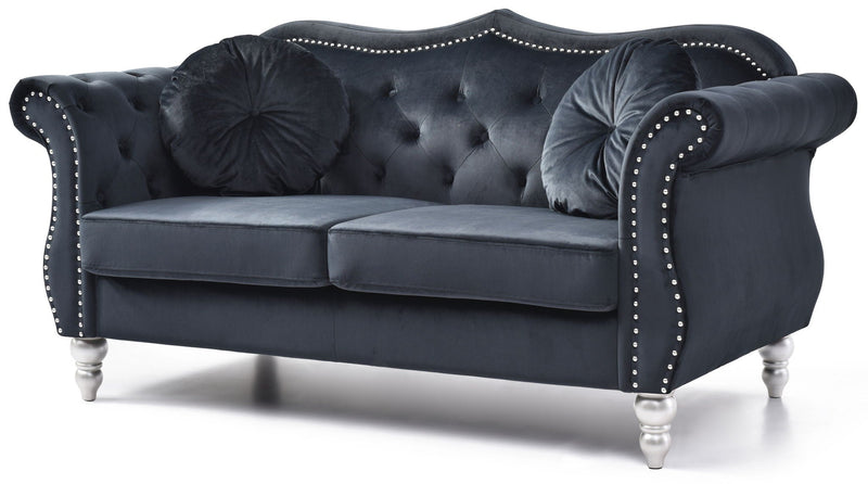 Stylish Flared Arm Loveseat by HouseOfZazla