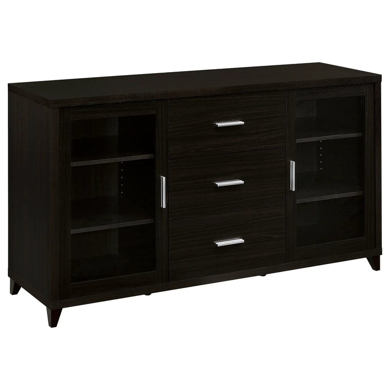 Lewes 4-piece 60-inch TV Entertainment Center Cappuccino by Unique Piece Furniture