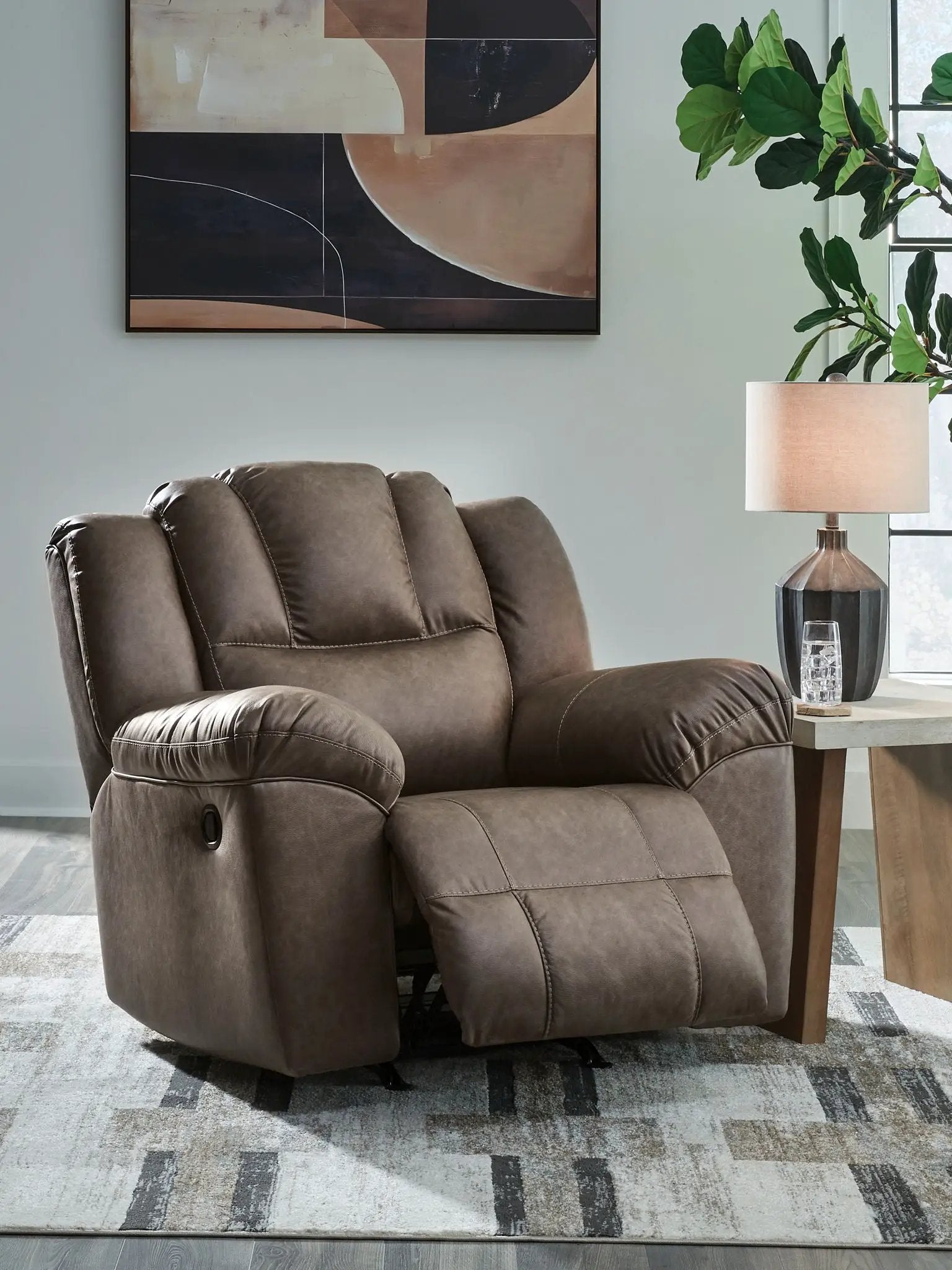 Lowilla - Rocker Recliner - Driftwood by Unique Piece Furniture