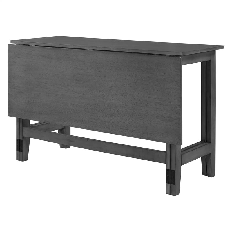 TOPMAX Farmhouse Wood Extendable Dining Table with Drop Leaf by HouseOfZazla