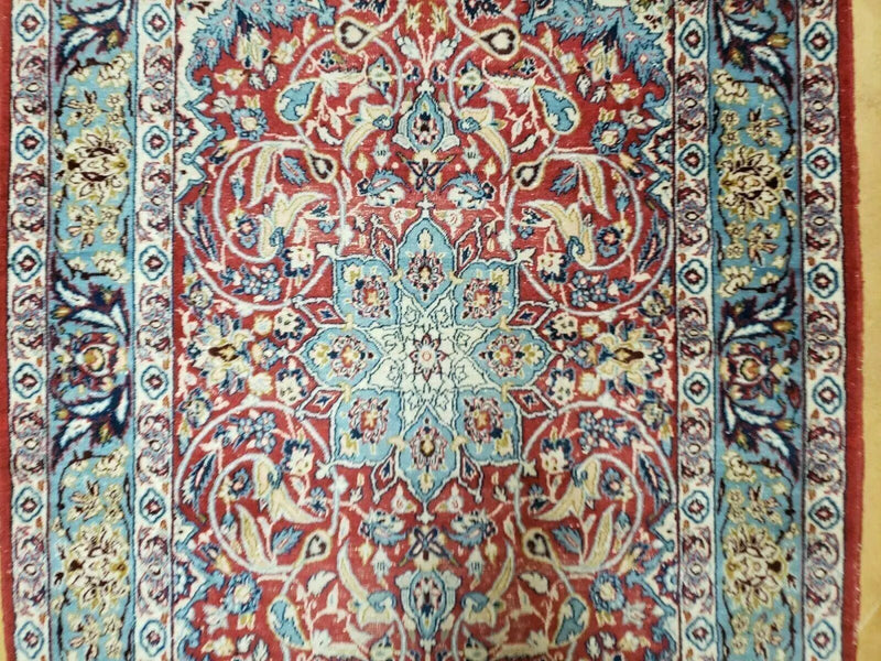 3' 5" X 5' 8" Vintage Handmade Turkish Wool Rug Carpet Vegetable Dyes Nice Red by Jewel Rugs
