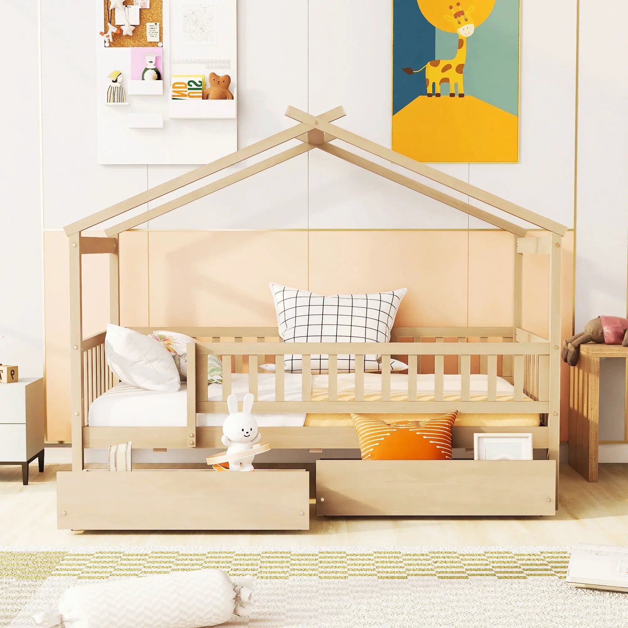 House Bed With 2 Drawers by HouseOfZazla