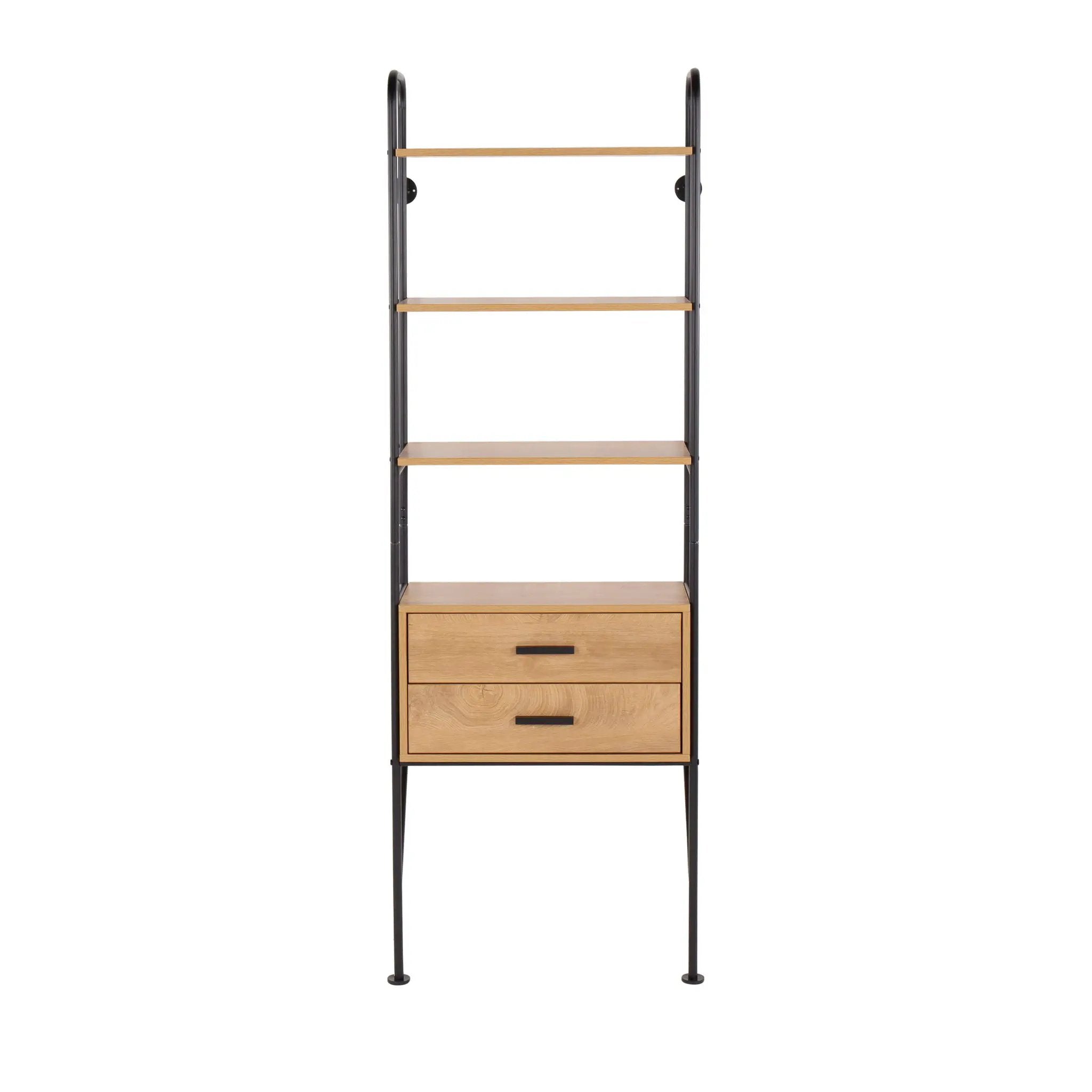 Lean - Industrial Bookcase - Black / Brown by HouseOfZazla