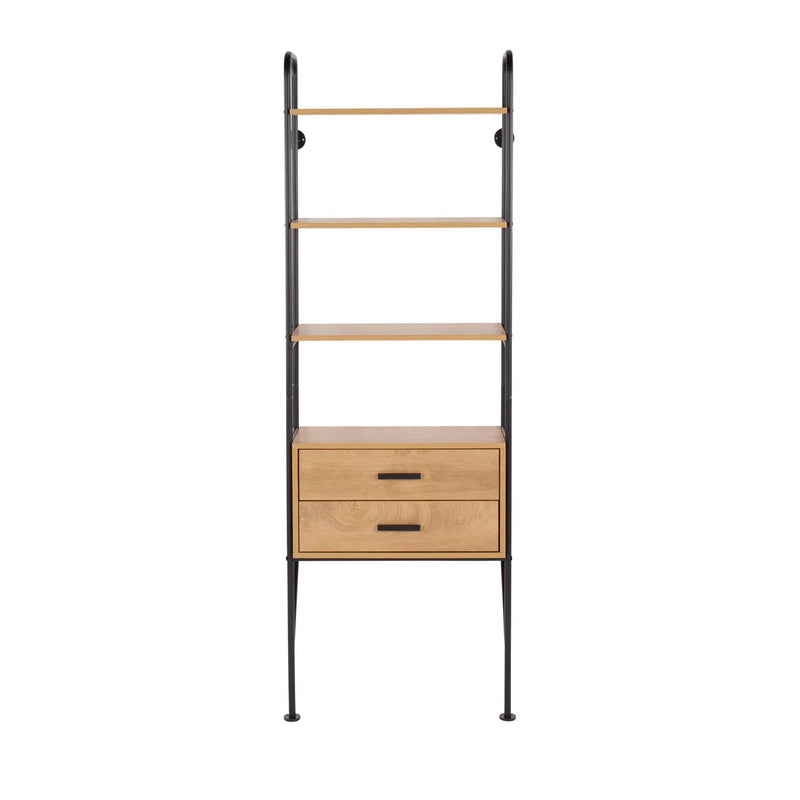 Lean - Industrial Bookcase - Black / Brown by HouseOfZazla