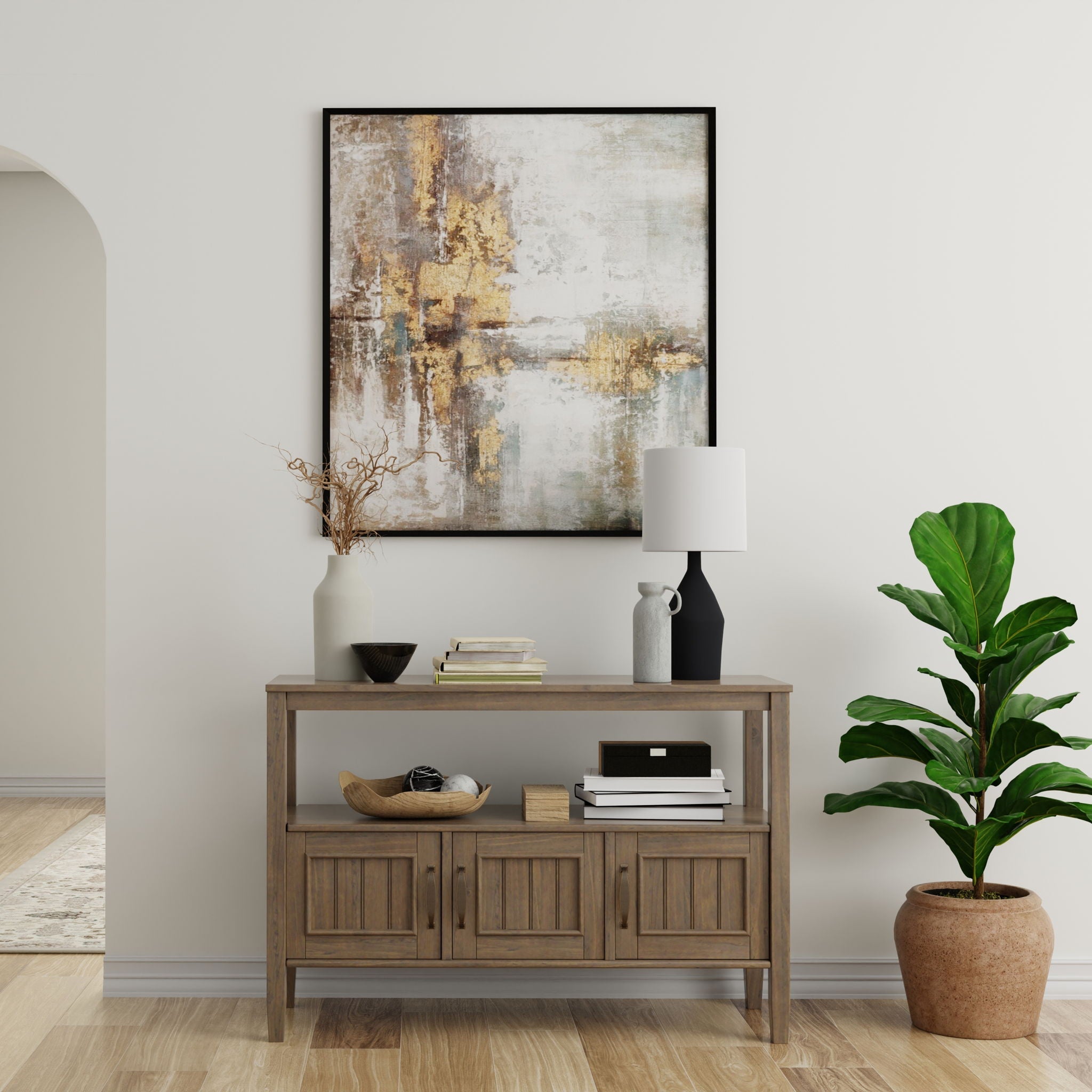 Lev - Console Table - Smoky Brown by HouseOfZazla