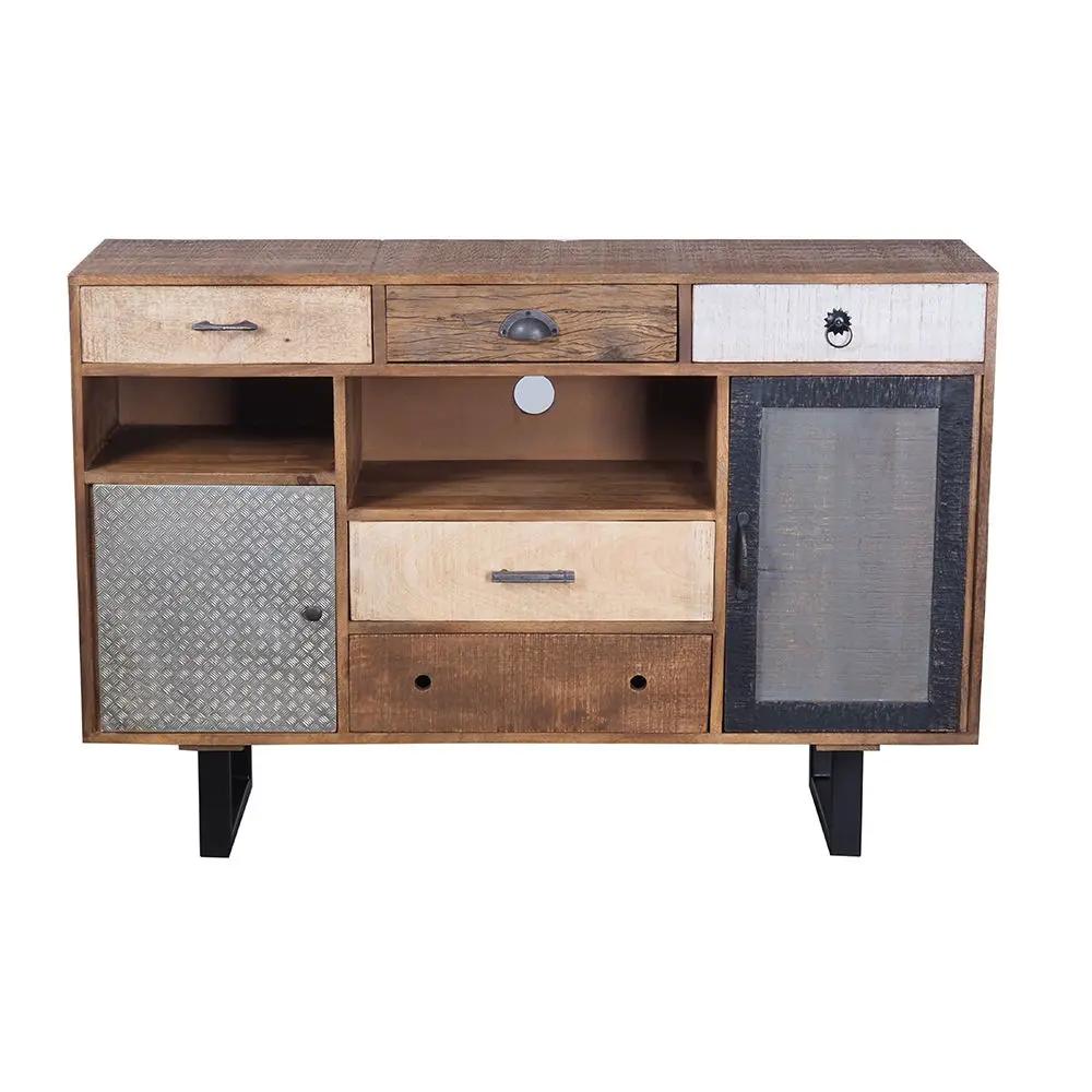 Rustic 2 Drawer Kitchen Island - Multi by HouseOfZazla