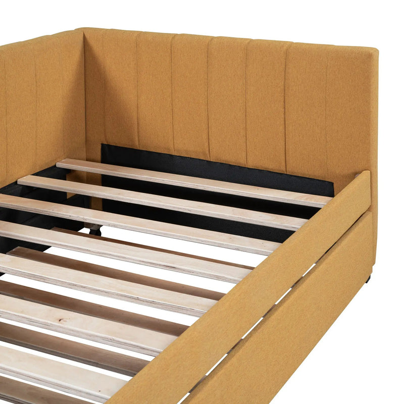 Upholstered Daybed, Sofa Bed Frame, No Box Spring Needed by HouseOfZazla