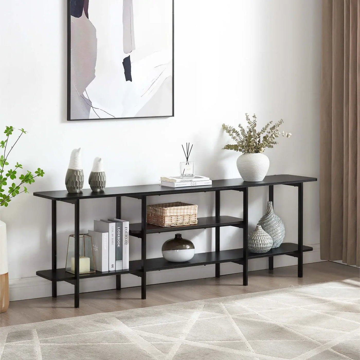 Celine - 3 Shelf Console Table by HouseOfZazla