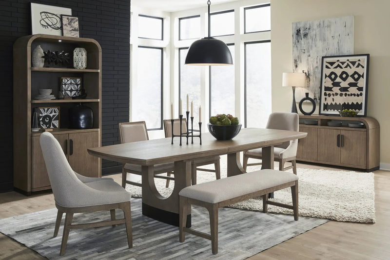 Tristan - Upholstered Backless Bench With U-Shaped Legs - Swiss Coffee by Unique Piece Furniture