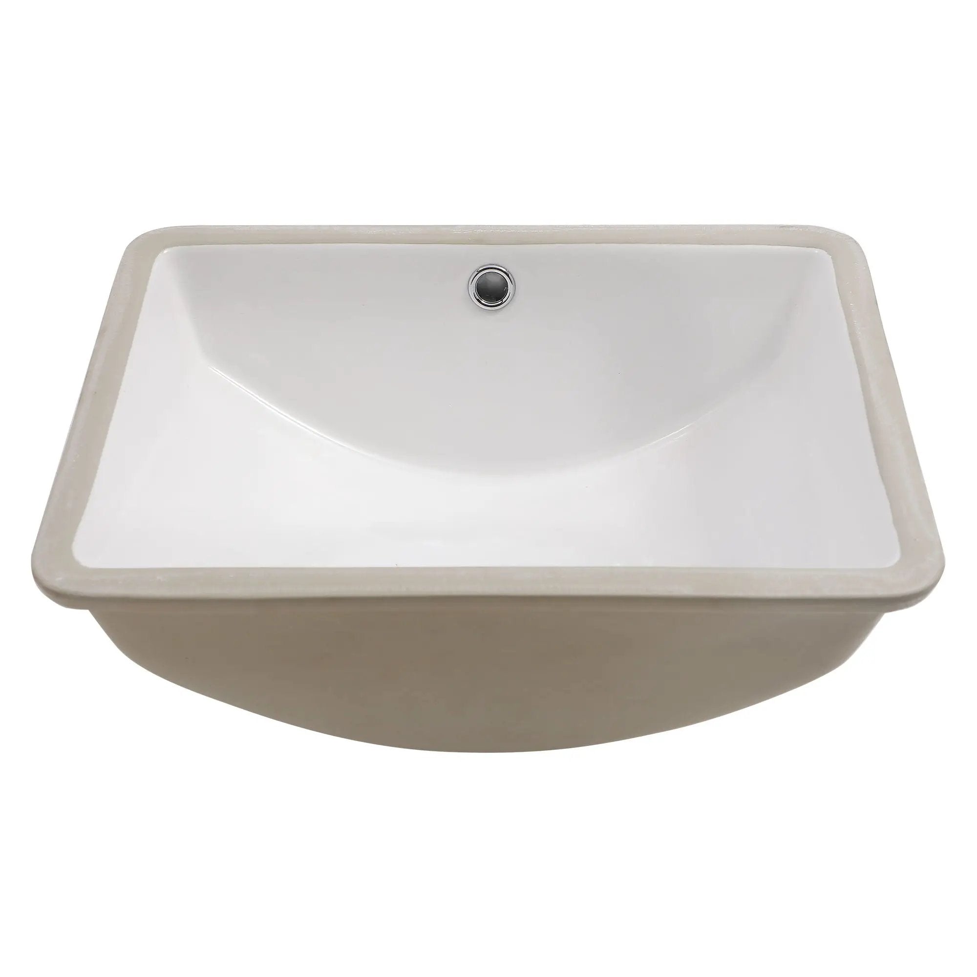 Modern Ceramic Undermount Bathroom Sink With Overflow, High Quality by HouseOfZazla