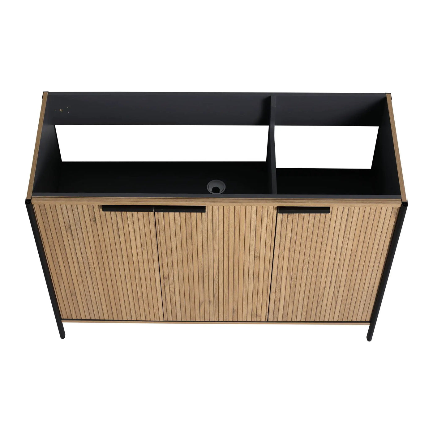 Contemporary Freestanding Bathroom Vanity With Adjustable Shelves by Unique Piece Furniture