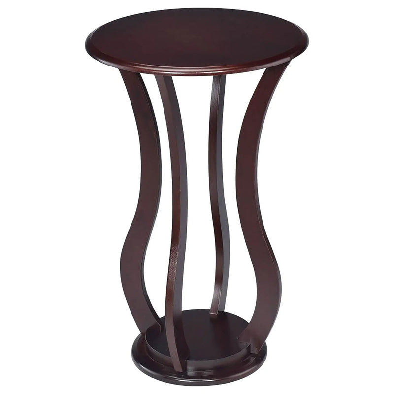 Round Accent Table - Cherry by HouseOfZazla