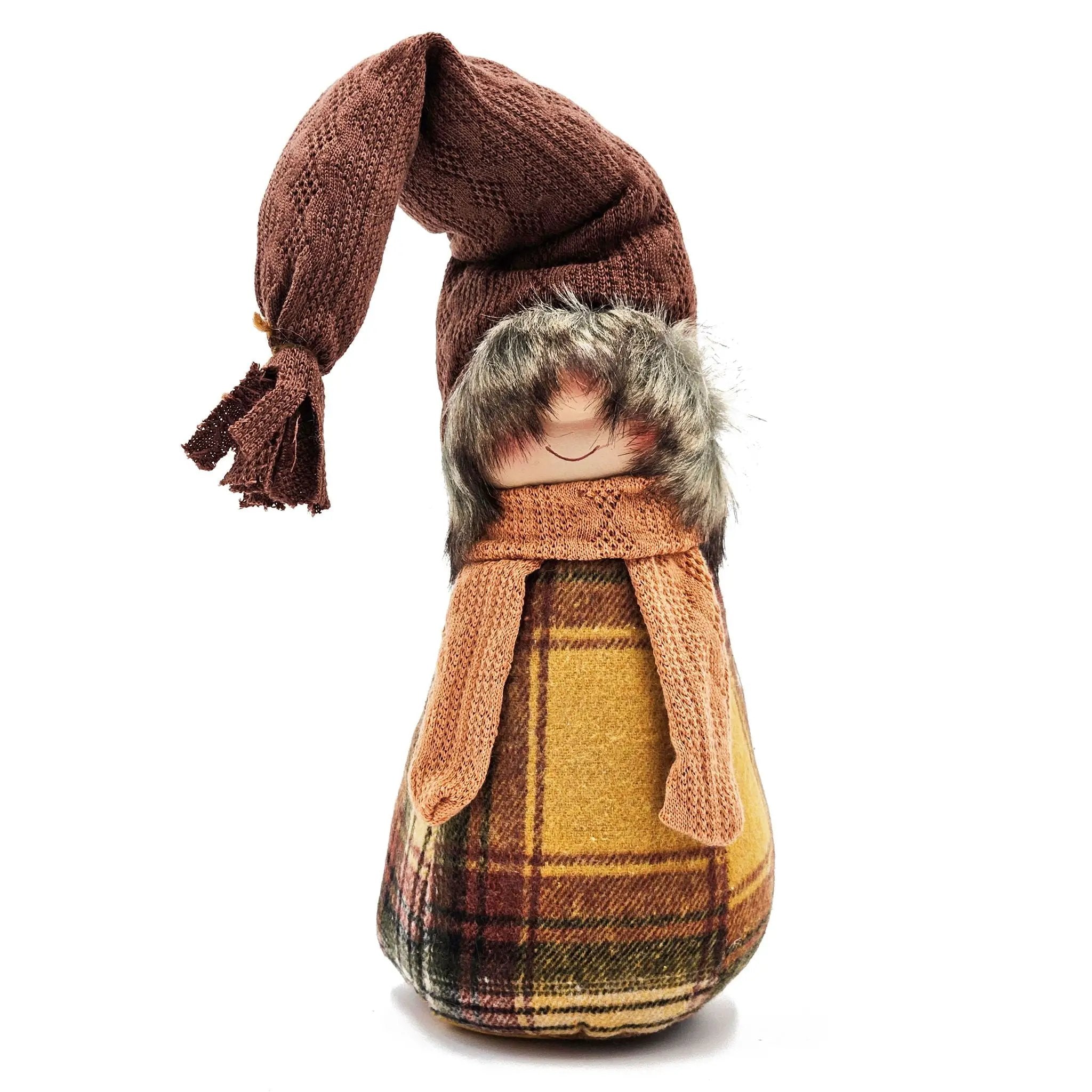 Gnomes Decorations For Fall Thanksgiving Table Decorations (Set of 2) - Brown / Yellow by Unique Piece Furniture