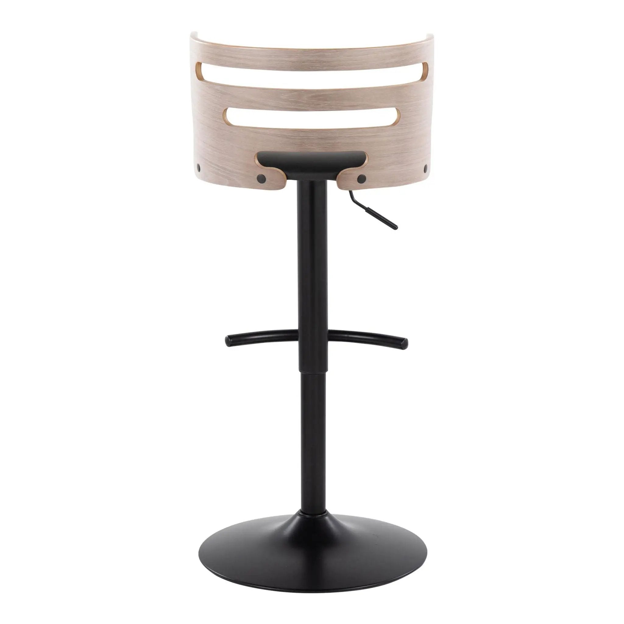 Cosi - Mid Century Modern Adjustable Barstool, Swivel With Rounded T Footrest (Set of 2) by Unique Piece Furniture