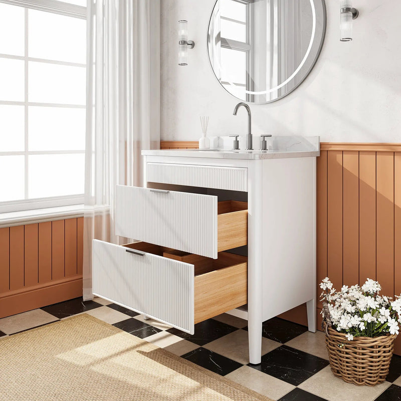 Fully Assembled 30'' Bathroom Vanity by HouseOfZazla