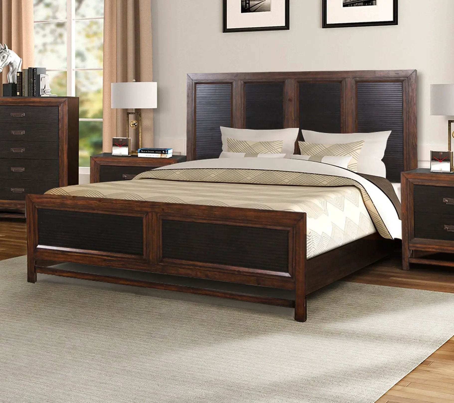 Beautiful Panel Bed by HouseOfZazla