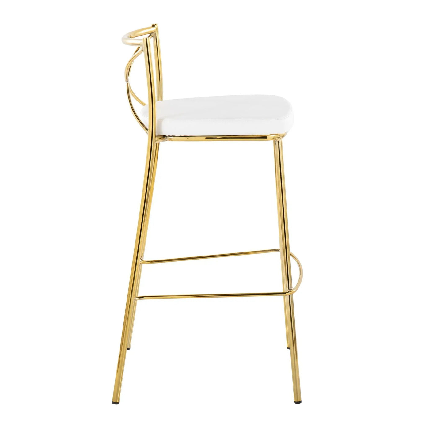 Modern Charlotte - Contemporary Fixed Height Barstool (Set of 2) by HouseOfZazla