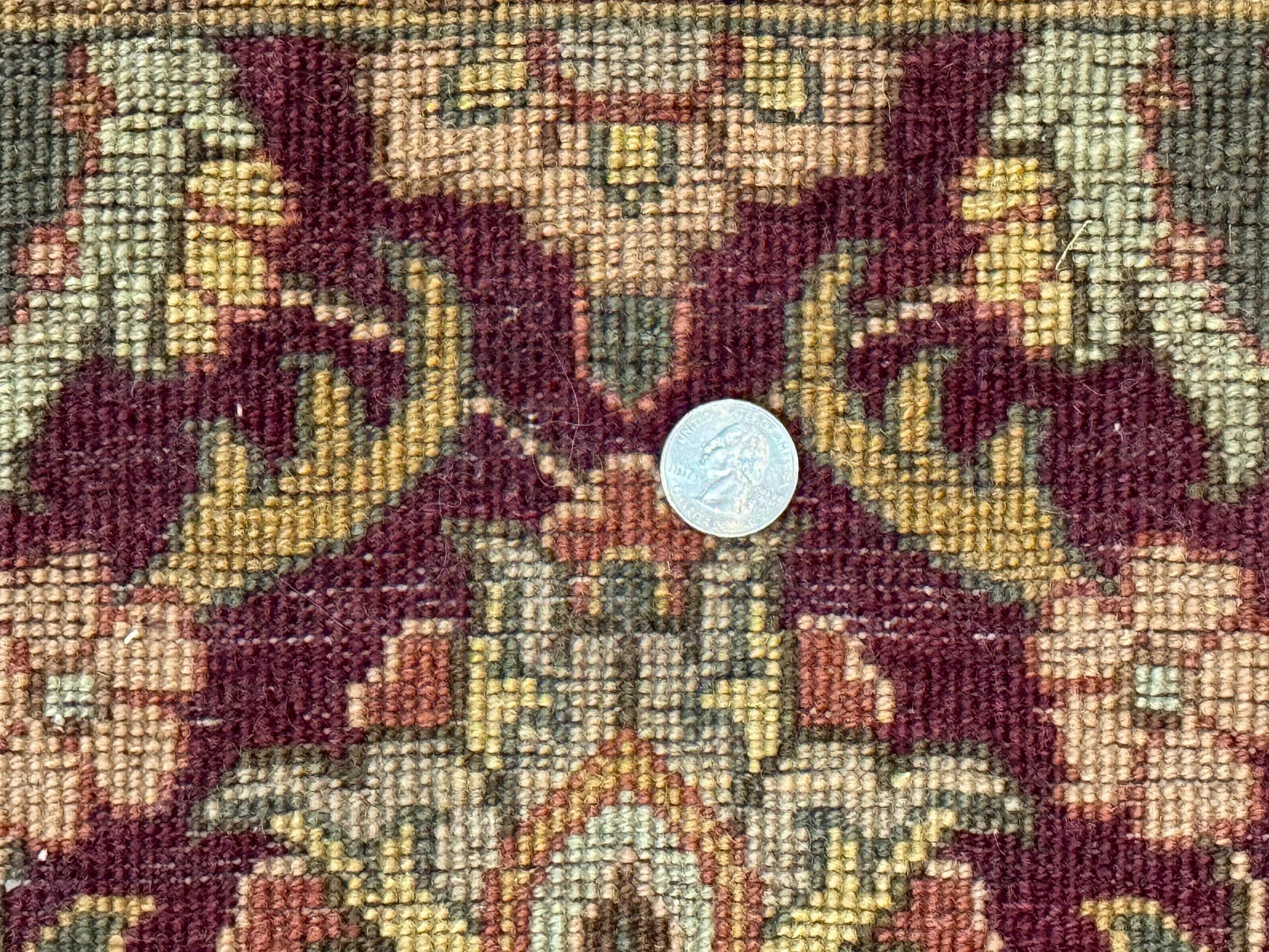Indian Agra Runner Rug 2.6 x 17.5, Long Runner Rug for Hallway, Floral Handmade by Jewel Rugs