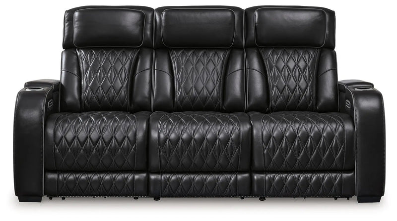 Boyington - Power Reclining Sofa With Adj Headrest by Unique Piece Furniture