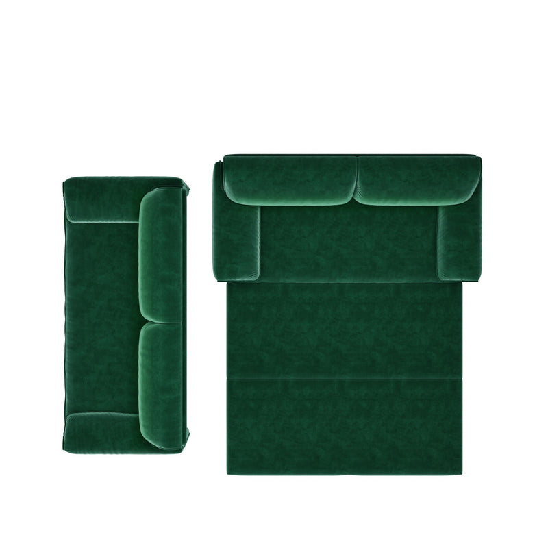Queen Pull Out 3 In 1 Convertible Sleeper Sofa With Side Storage by HouseOfZazla