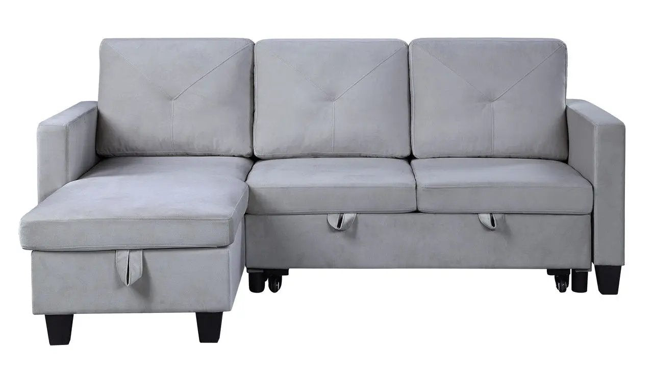 Nova - Reversible Sleeper Sectional Sofa With Storage Chaise by Unique Piece Furniture