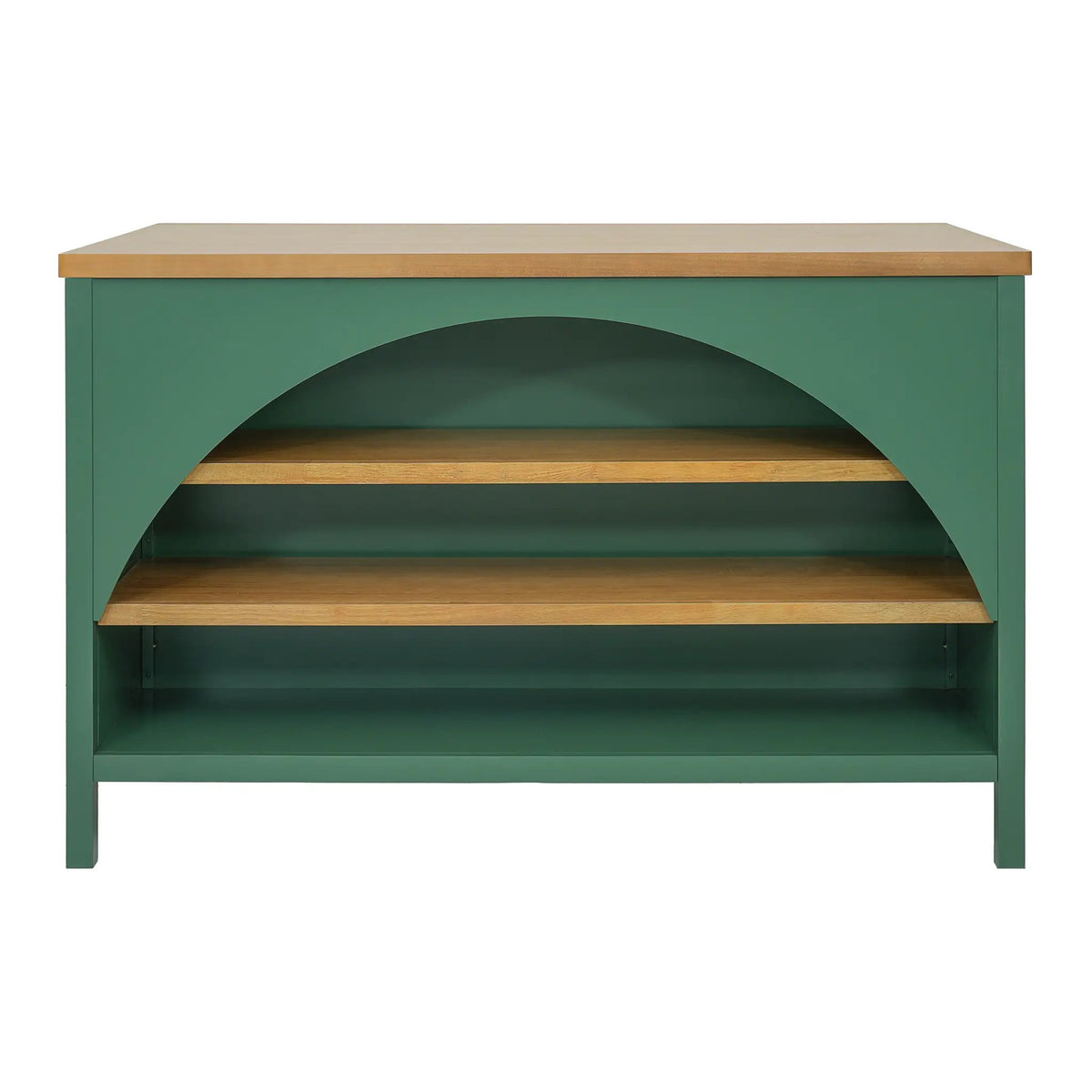 56" Farmhouse Kitchen Island with Open Storage by HouseOfZazla