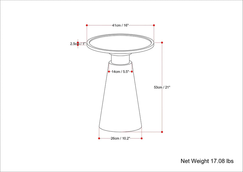 Kramer - Side Table - Cognac by Unique Piece Furniture
