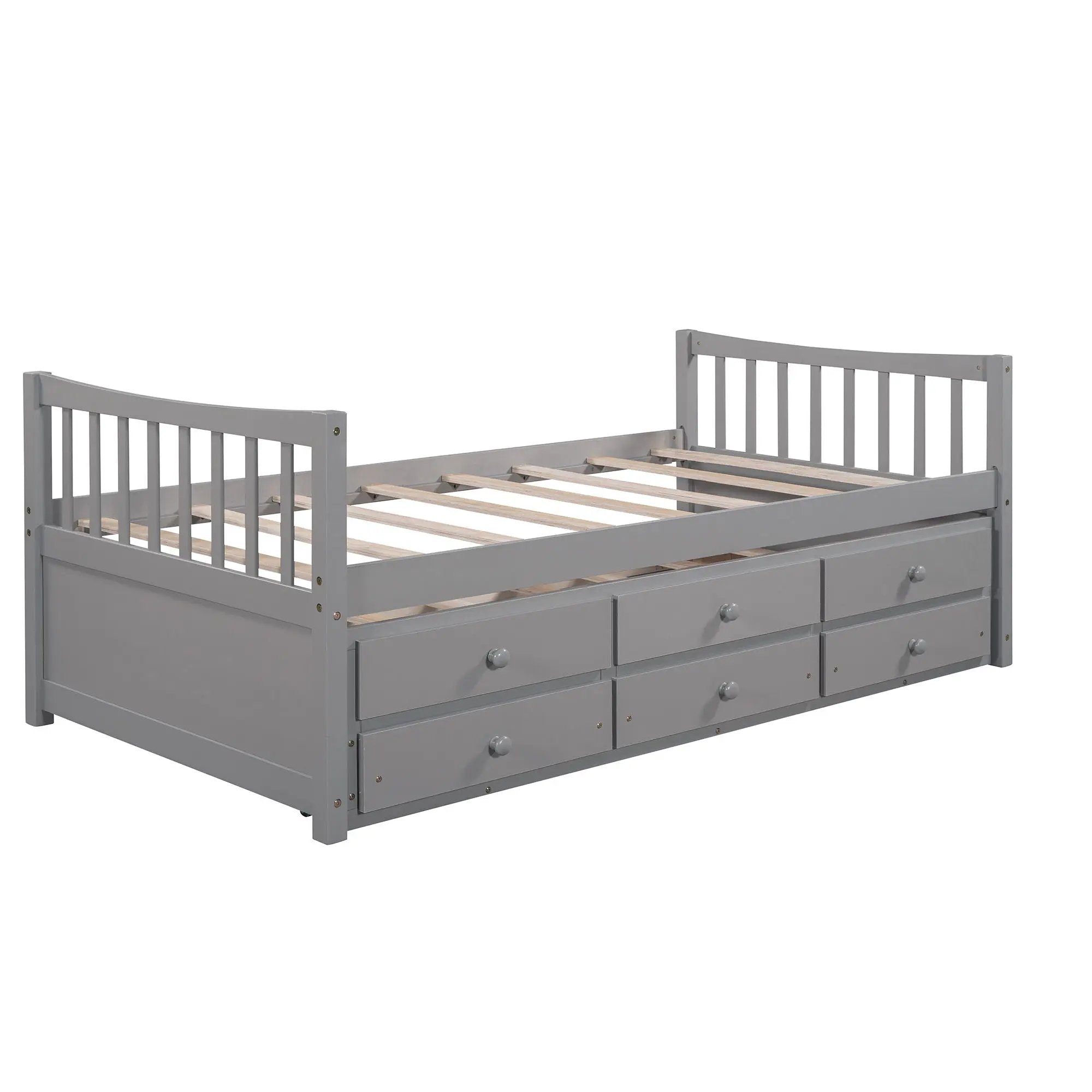 Twin Size Daybed With Trundle And Drawers by Unique Piece Furniture