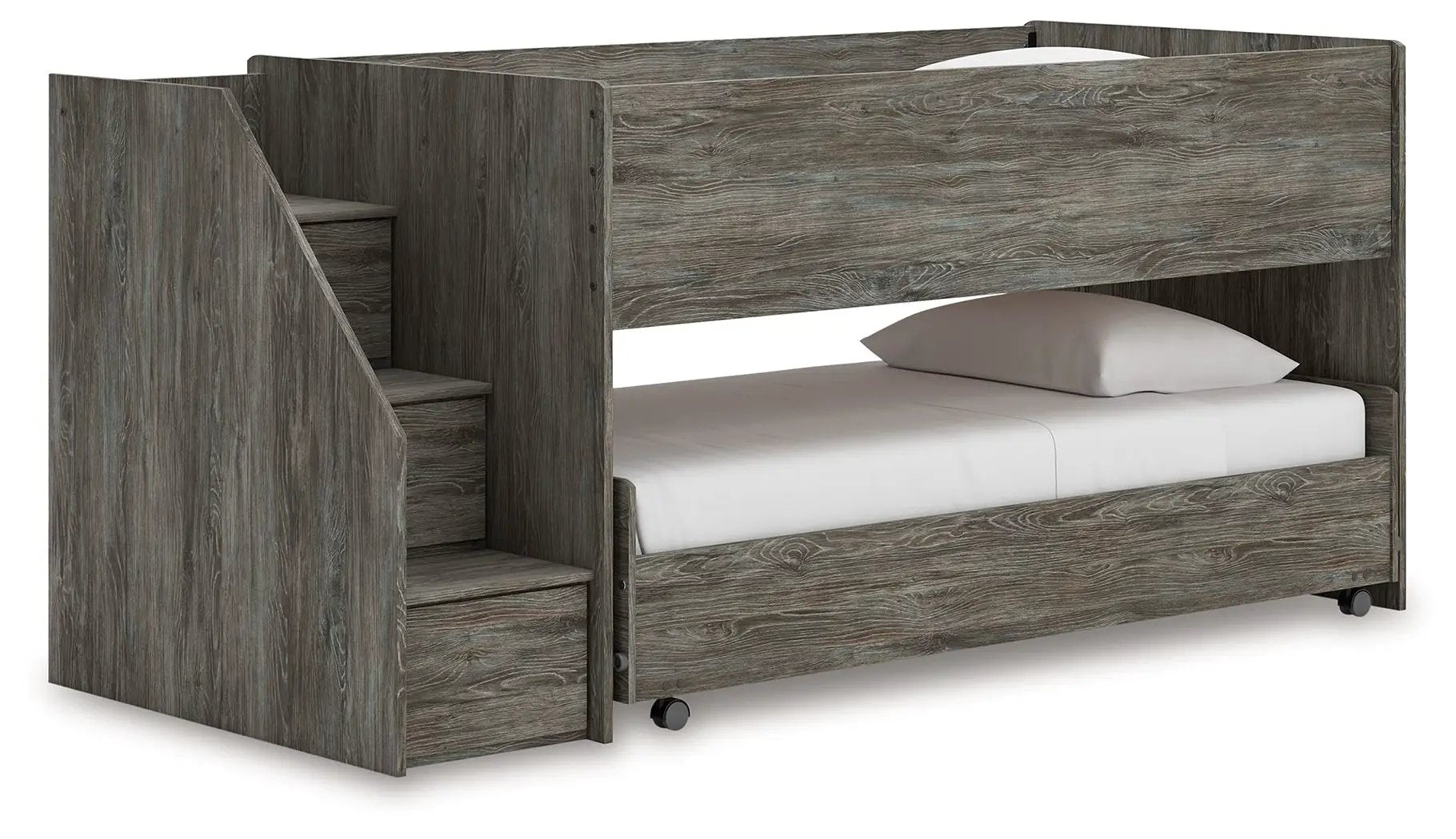 Frandern - Twin Over Twin Loft Bed - Gray by Unique Piece Furniture