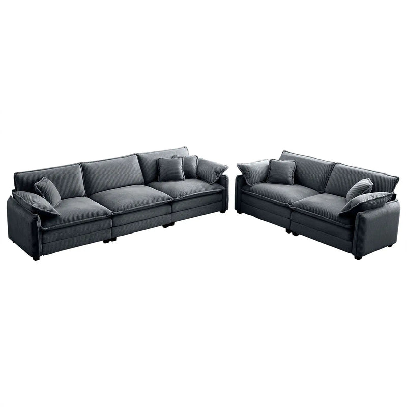 Family Sofa Set - Deep Seat Sofa for Home Cinema and Living Room by HouseOfZazla