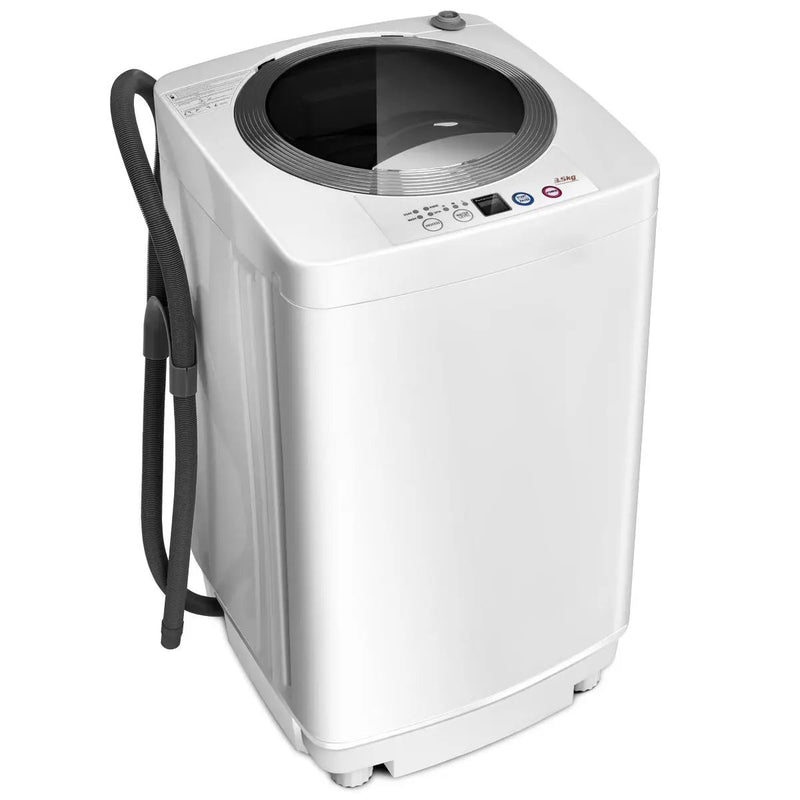 Portable 7.7 lbs Automatic Laundry Washing Machine with Drain Pump by DirectDeals