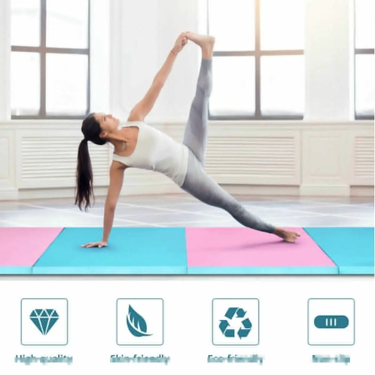 4 Feet x 10 Feet x 2 Inch Folding Gymnastics Tumbling Gym Mat, photo 16 of 24