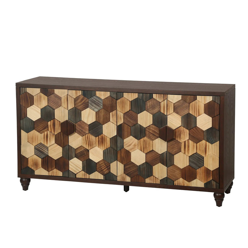 59.8" Sideboard With Honeycomb Pattern by HouseOfZazla