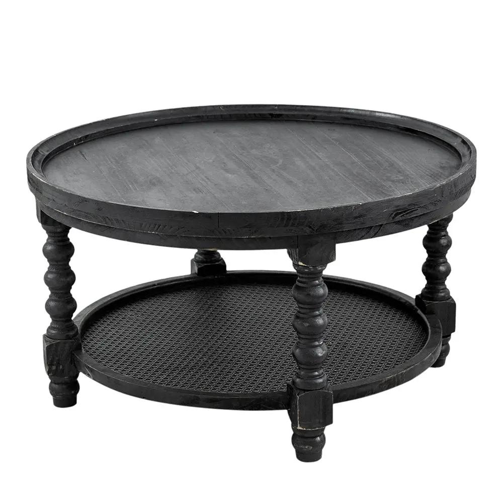 Round 2 Tiered Side Tabel, End Tabel For Lving Room Bedroom Entryway by Unique Piece Furniture