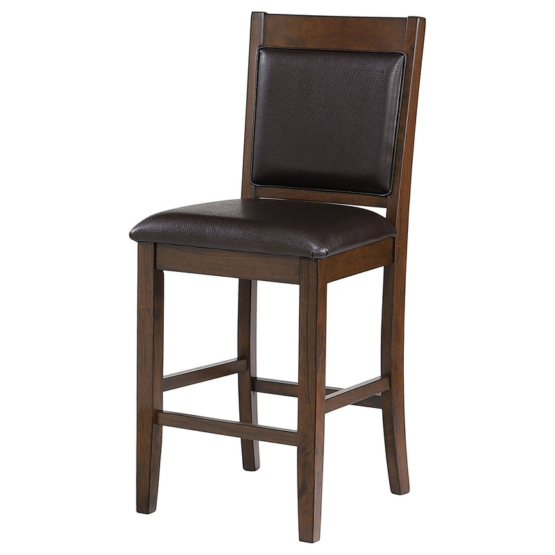 Dewey - Upholstered Counter Chair (Set of 2) - Walnut by HouseOfZazla