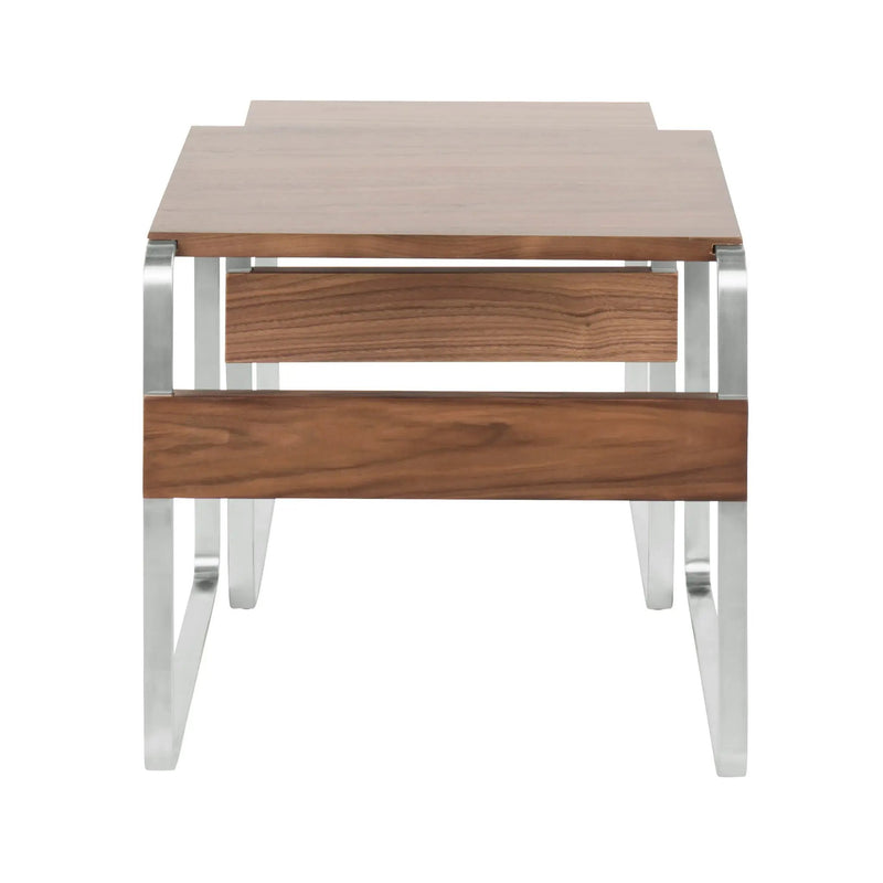 Tea Side Mid-Century Modern Nesting Tables - Walnut by Unique Piece Furniture
