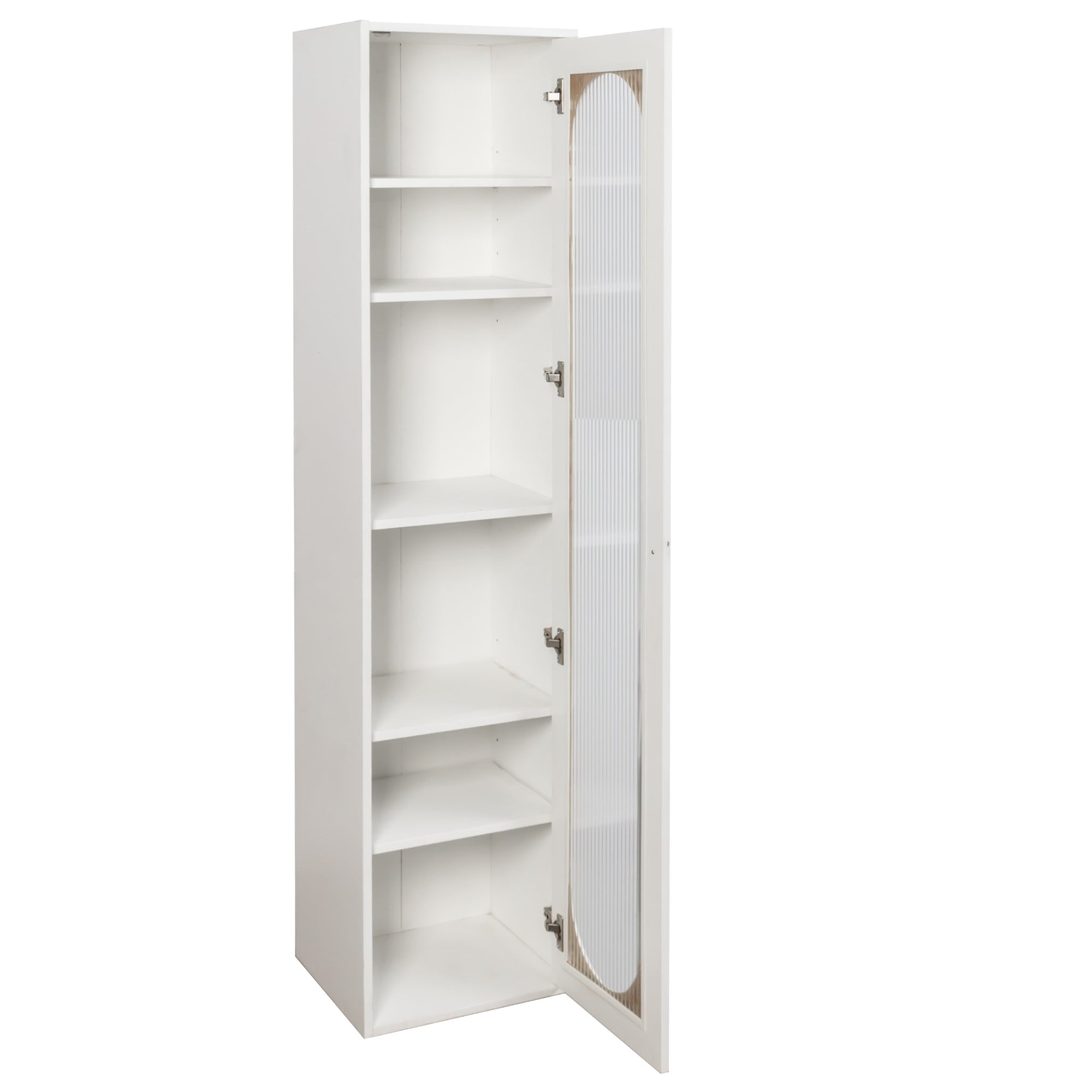 Tall Display Cabinet & Bookshelf with Glass Door by HouseOfZazla