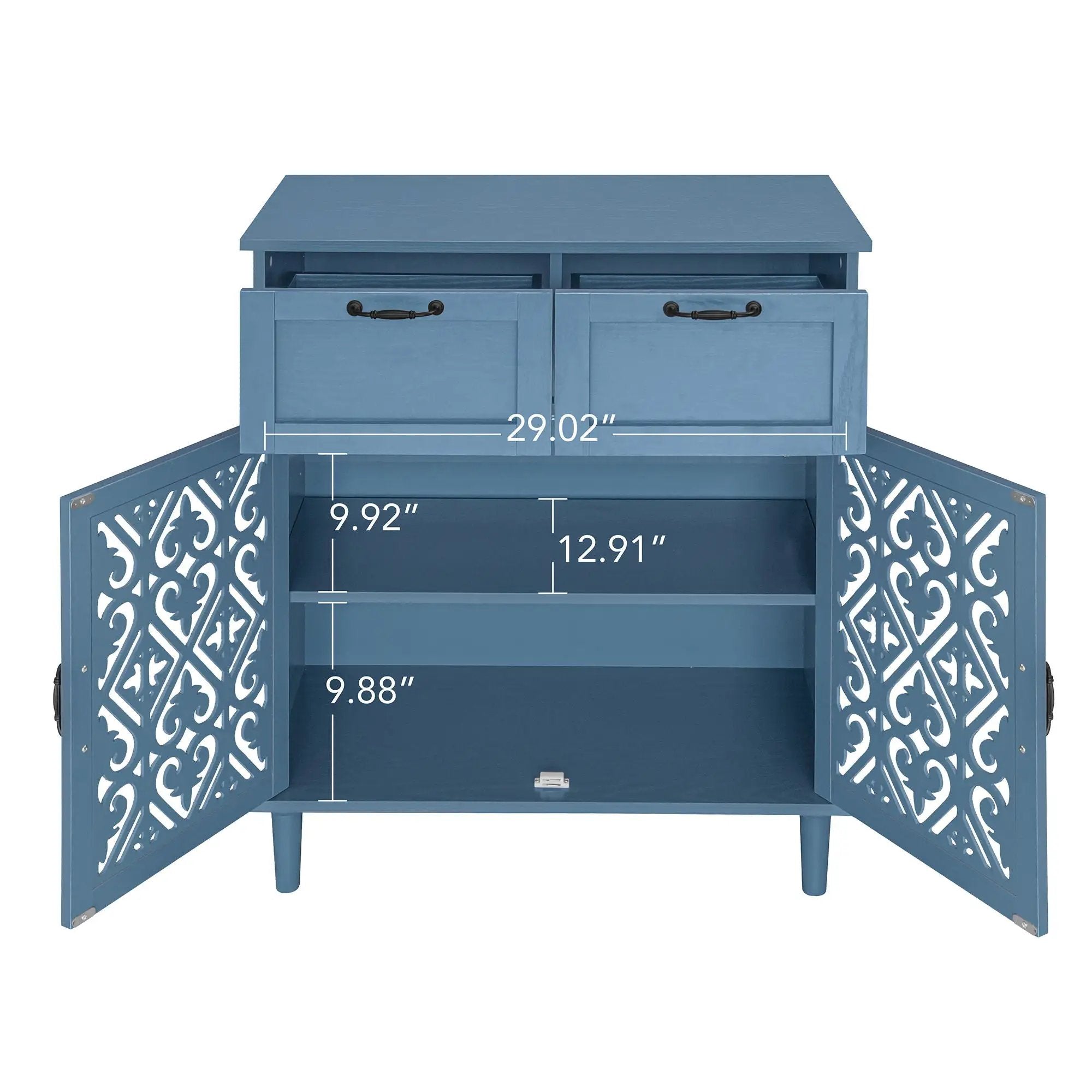 2 Door 2 Drawer Elegant Cabinet by HouseOfZazla