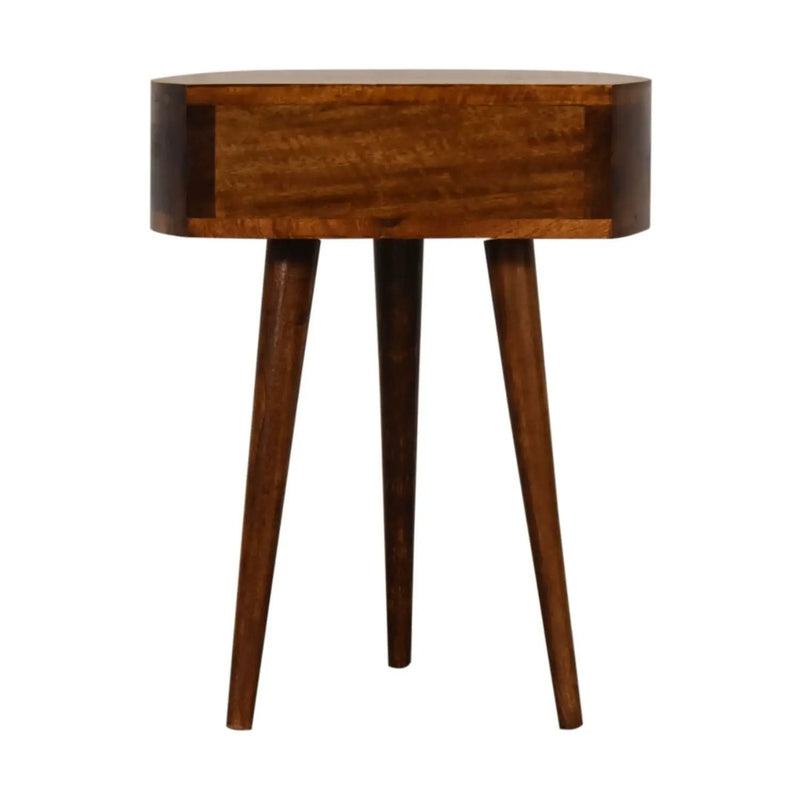 Semi Circle Nightstand - Chestnut by HouseOfZazla