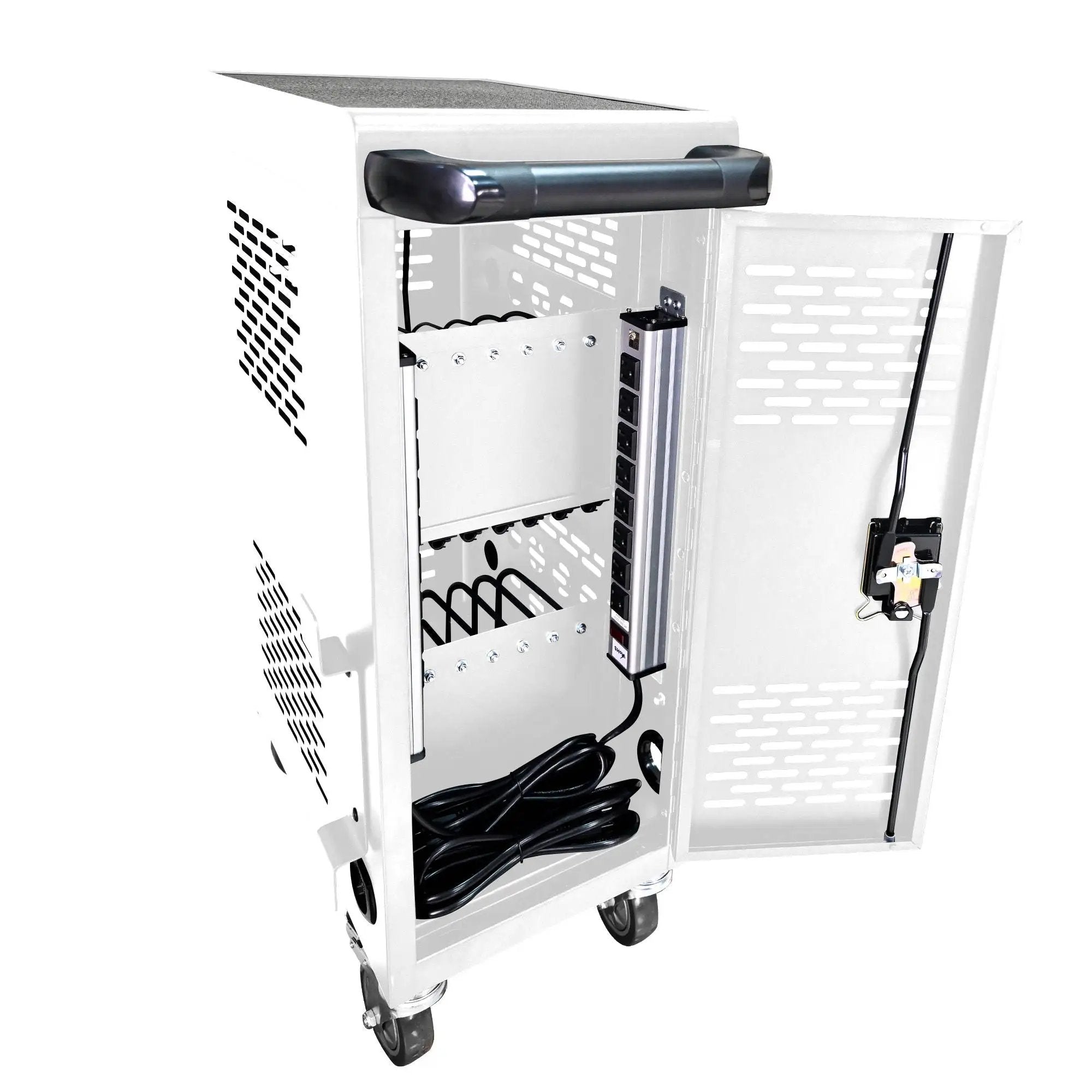 16 Bay Mobile School Charging Cart Station for Chromebook, Tablet and Laptop by HouseOfZazla