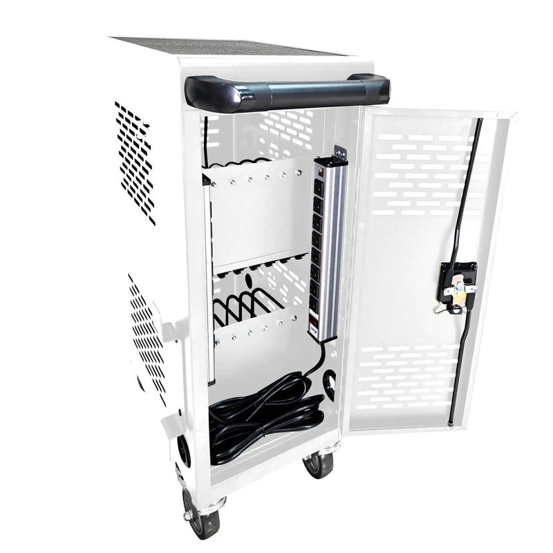 16 Bay Mobile School Charging Cart Station for Chromebook, Tablet and Laptop by HouseOfZazla