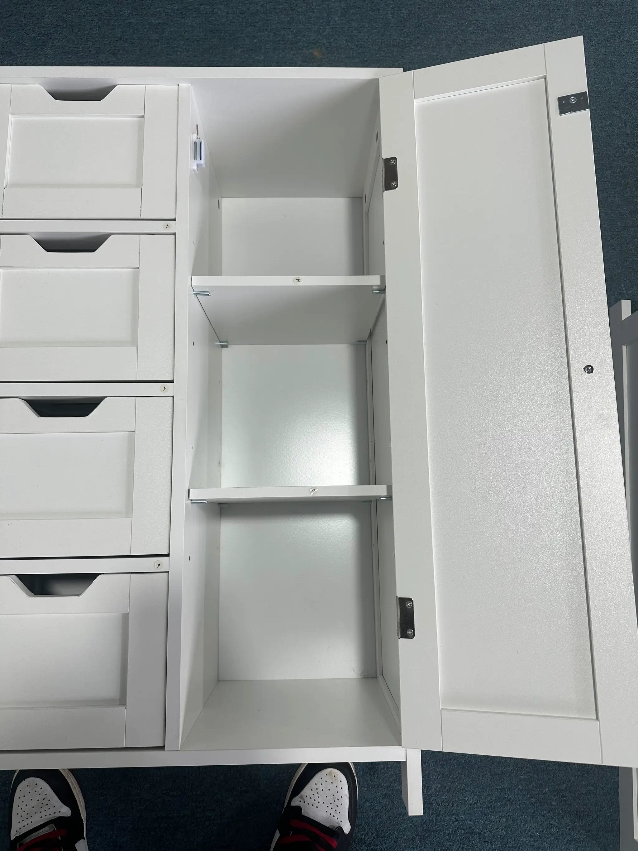 Bathroom Storage Cabinet with 4 Drawers and 1 Door by HouseOfZazla