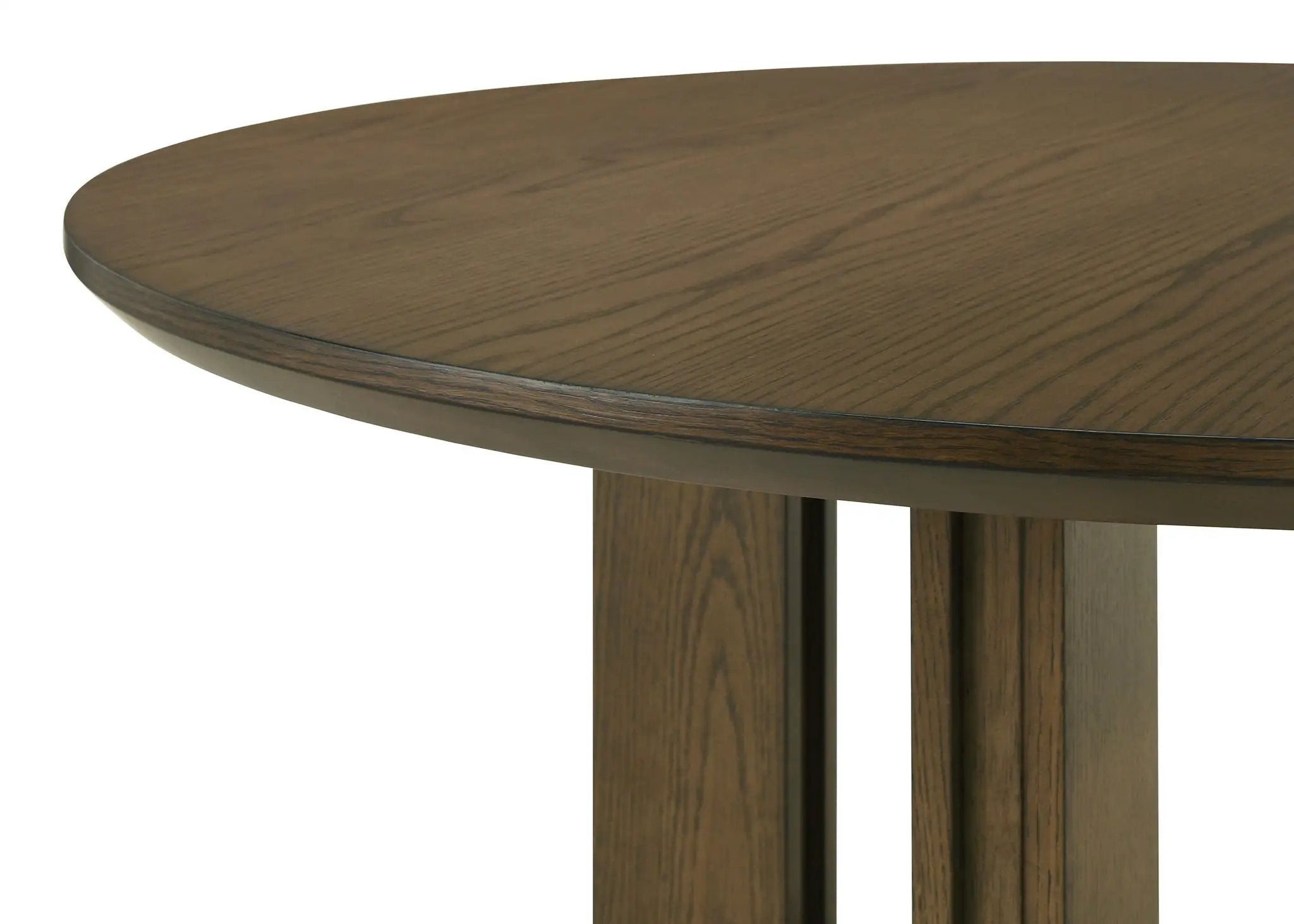 Ottowa 47-inch Round Wood Dining Table with Shelf Brown by Unique Piece Furniture