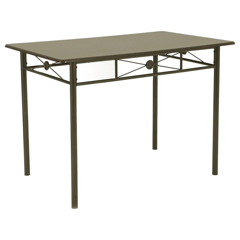 5 Piece Rectangle Dining Set With Tubing Base by HouseOfZazla