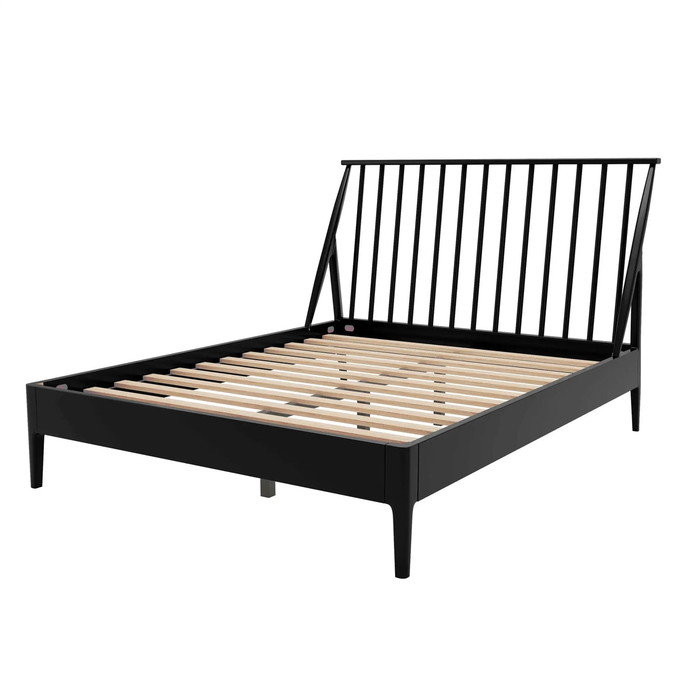 Bohemian Platform Bed With Tall Headboard by HouseOfZazla