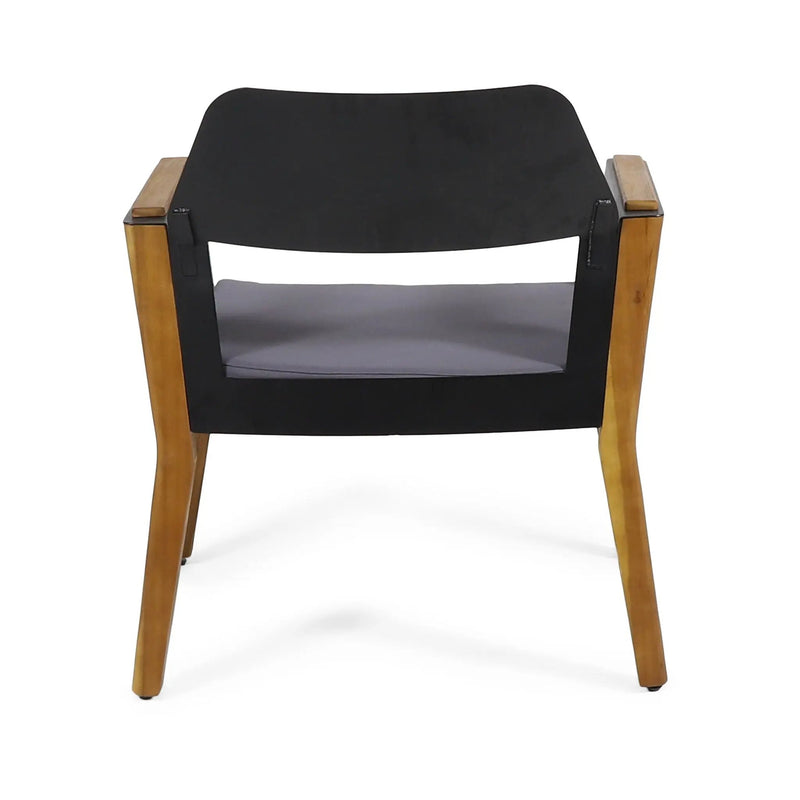 Soho Transitional Style Outdoor Club Chair (Set of 2) with Cushions - Teak by HouseOfZazla