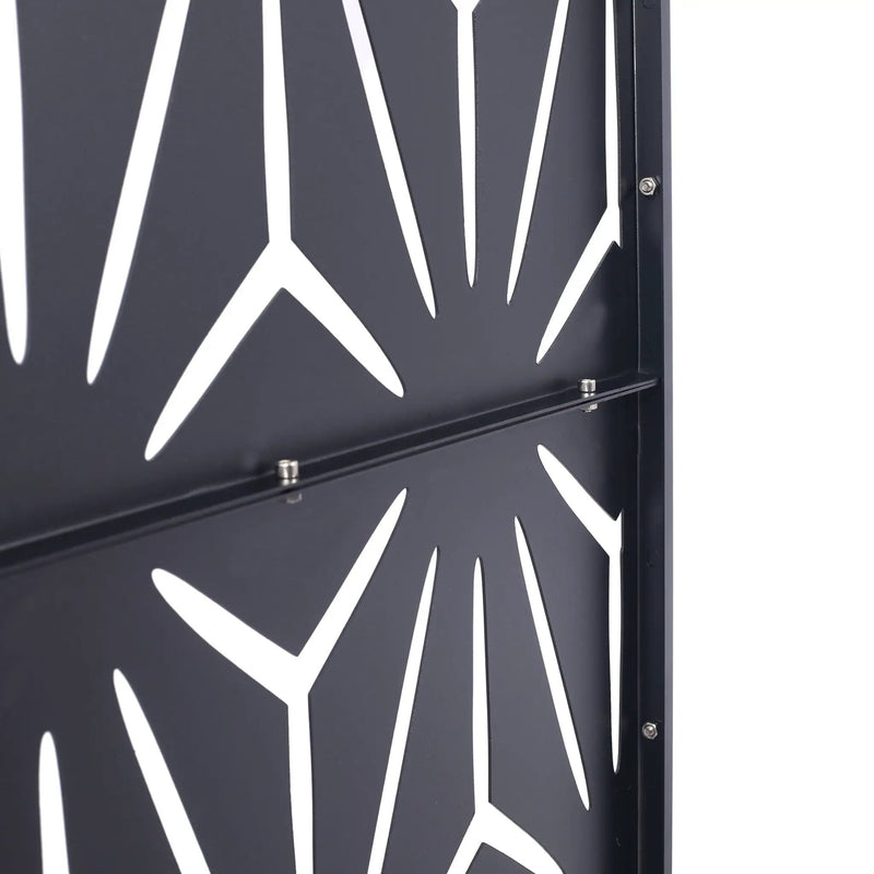 Outdoor & Indoor Metal Privacy Screen, Freestanding Decorative Panels by HouseOfZazla