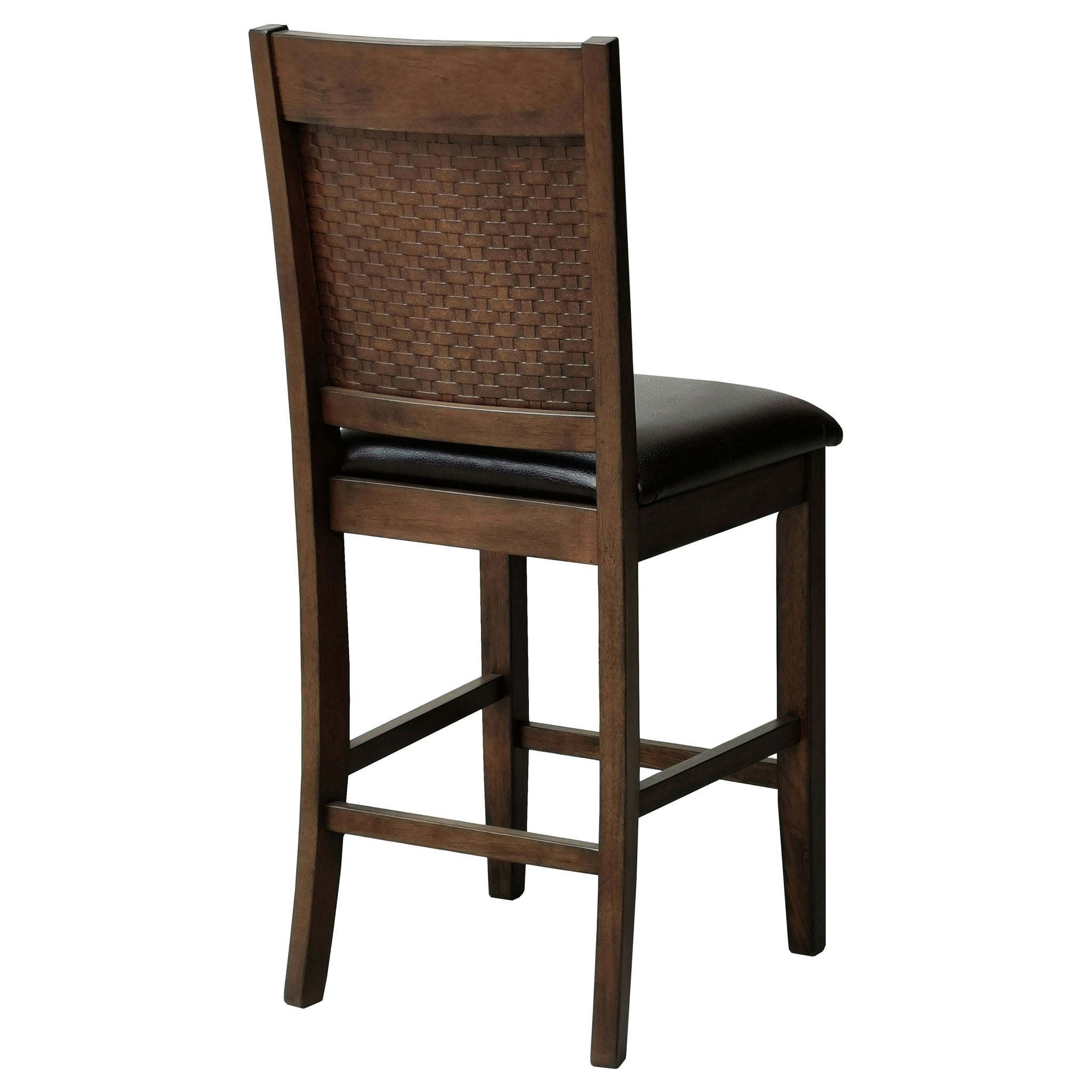 Dewey - Upholstered Counter Chair (Set of 2) - Walnut by HouseOfZazla