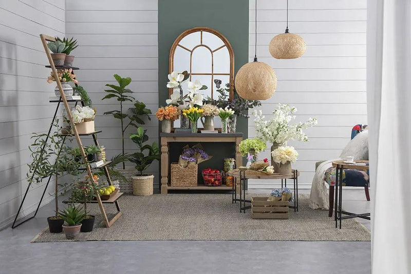 Farmhouse Round Wooden Round Coffee Table With Metal Legs - Black / Brown by Unique Piece Furniture