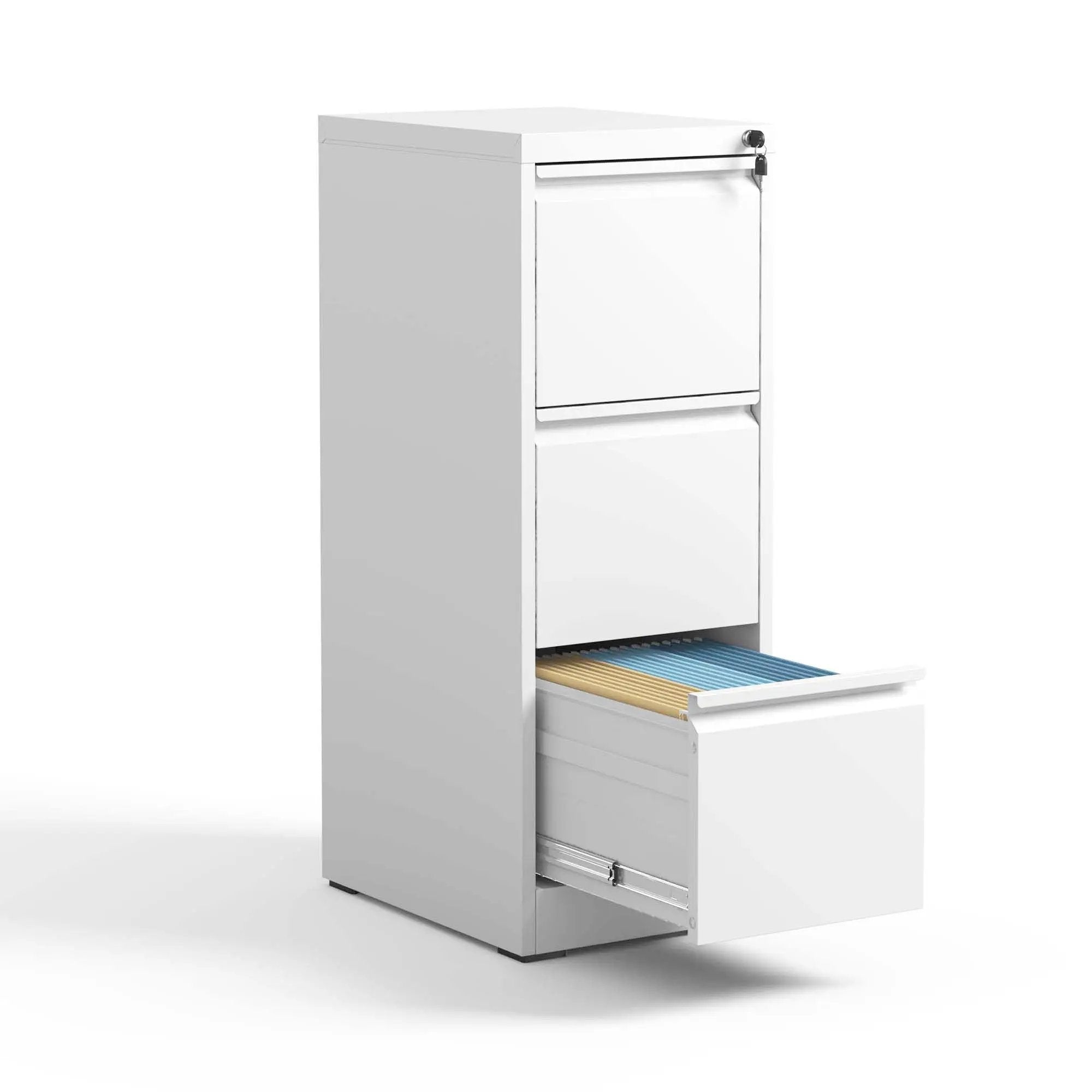 Steel Drawer Vertical File Cabinet With Lock For A4 Legal / Letter Size by Unique Piece Furniture